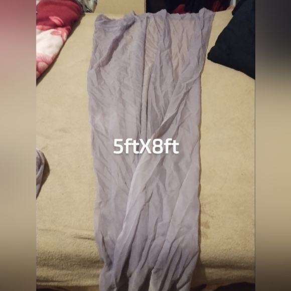 Elegant Sheer Lavender Curtain Panel - Picture 2 of 3